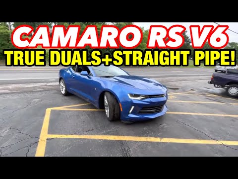 2018 Chevy Camaro RS V6 TRUE DUAL EXHAUST w/ STRAIGHT PIPES!