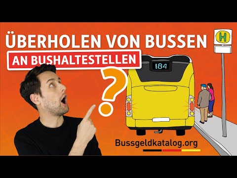 Bus überholen:???? mit Warnblinklicht und ohne - Welche Regeln gelten?  - bussgeldkatalog.org