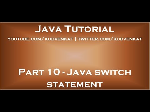 Java switch statement