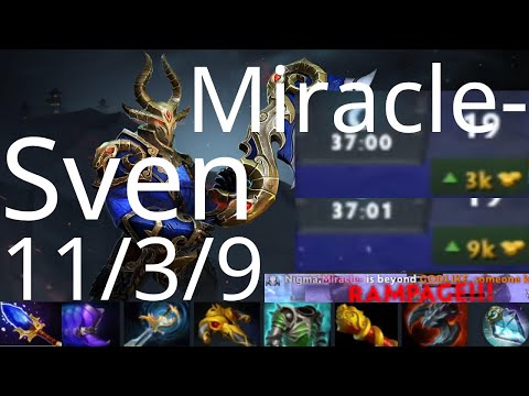 Miracle- Sven vs PA - 1sec, 3k up to 9k lead - Nigma vs ViKin.gg g1 - EPIC League dota2