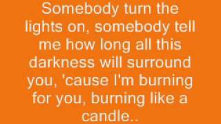 Candle (Sick and Tired) by The White Tie Affair *Lyrics*