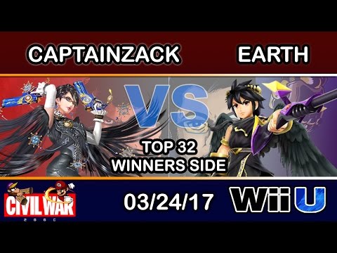 2GGC: Civil War - CaptainZack (Bayonetta) Vs. Earth (Dark Pit) Top 32 Winners