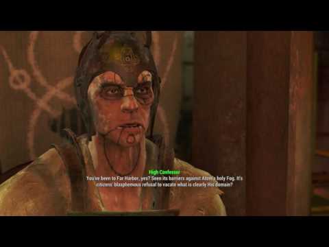 Fallout 4 Far Harbor - Best Left Forgotten: High Confessor Tektus Intro (Mother Icon, Dias Memories)