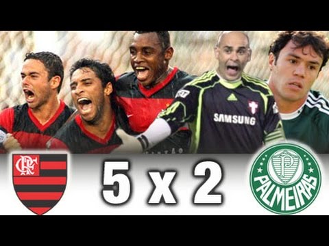 Flamengo 5 x 2 Palmeiras * Brasileiro 2008 * Melhores Momentos