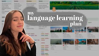 how to make the best language learning plan | notion templates | AD