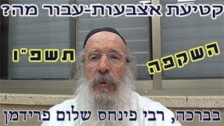 קטיעת אצבעות - עבור מה? תשפ"ו-הרב פינחס שלום פרידמן