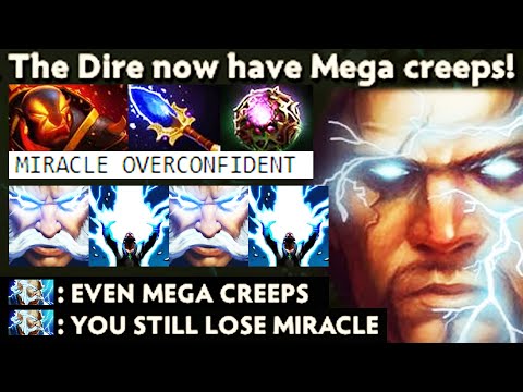 GOD ZEUS Defeat MIRACLE OverConfident Ember Spirit! Even Mega Creeps Still Lose WTF Dota 2 Pro Build