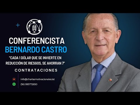 Bernardo Castro: "Cada 1 dólar que se invierte en reducción de riesgos, se ahorran 7"