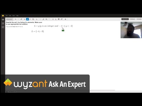 Rewrite The Set L By Listing It S Elements Make Sure To Use Appropriate Set Notation Wyzant Ask An Expert