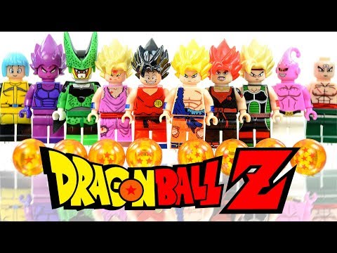 LEGO Dragon Ball Z Super Saiyan Goku Vegeta Gohan Bardock Majin Buu Unofficial Minifigures