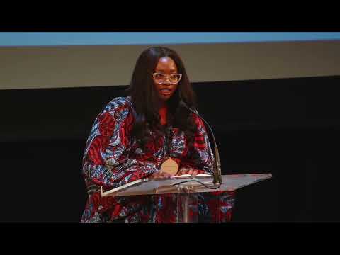 Hannah V. Sawyerr at the 2025 National Book Awards Finalist Reading