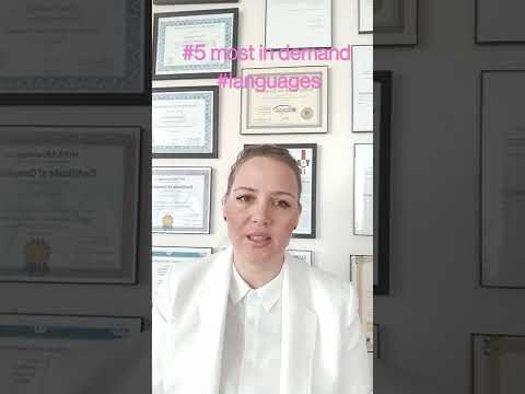 What are the top 5 languages in demand for #interpretation #translation #shorts