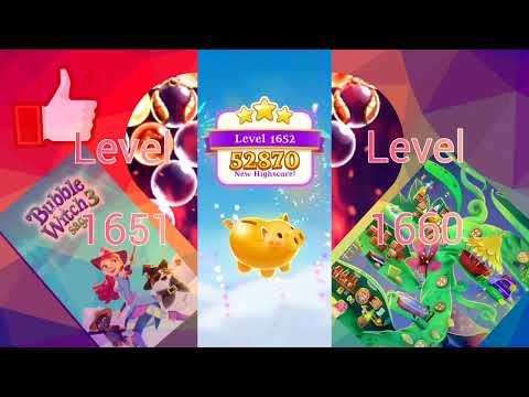 Bubble Witch ♥️ Play This Level ⭐ 1651 ~ 1660 ⭐  Saga 3