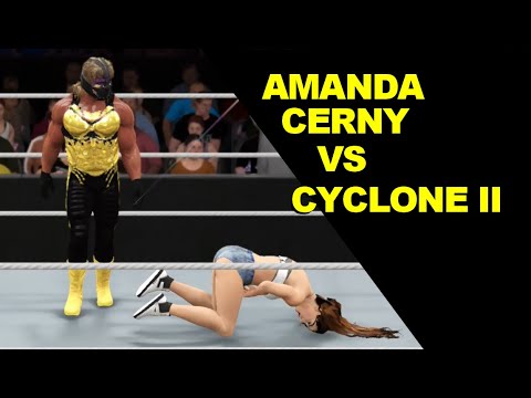 WWE 2K17 Amanda Cerny vs Cylone II - Mixed Match