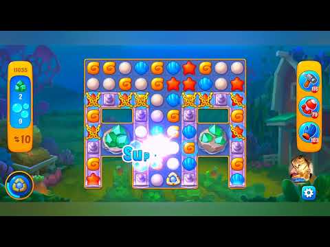 фишдом 2023  #  11035 уровень - прохождение без бустеров # Fishdom,   11035  level - no Boosters.