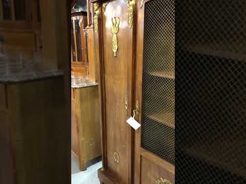 Антикварный кабинетный шкаф в стиле Ампир