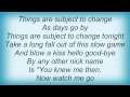 Dog's Eye View - Subject To Change Lyrics