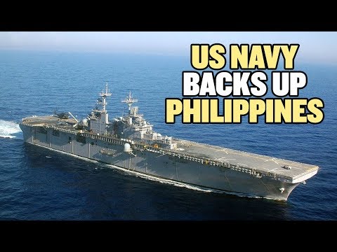 美國軍艦和戰鬥機在南海回菲律賓(US Warship and Fighter Jets Back Philippines in South China Sea | China Uncensored)