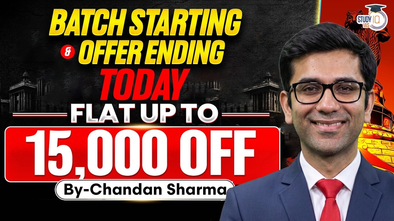 Join Today's UPSC GS Batch | Courses Starting at ₹7,999 | Sale Ends Today | By Chandan Sharma