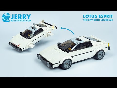 Custom LEGO Lotus Esprit instructions (MOC #133)