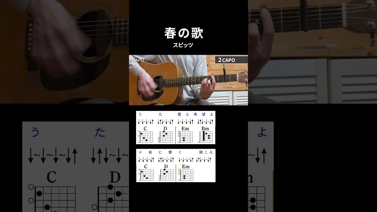 春の歌 / スピッツ - ギターコード【サビ】