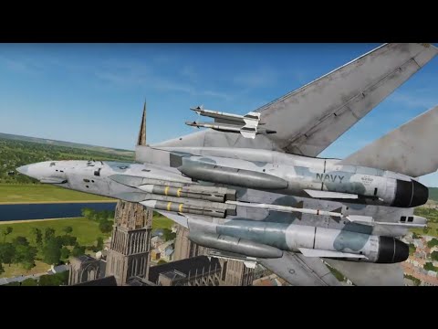 DCS NORMANDY 1944 - Notre Dame, Rail Station and Mont St-Michael on the Normandy 1944 Map in VR