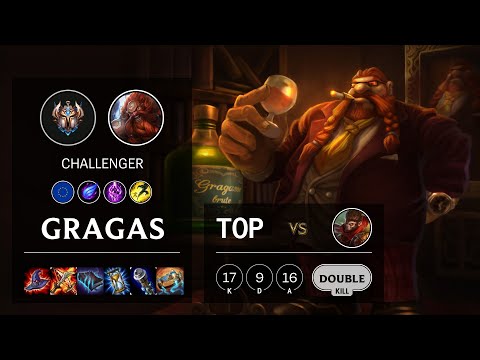 Gragas Top vs Wukong - EUW Challenger Patch 10.16