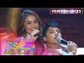 Kathryn and Daniel perform a duet of 