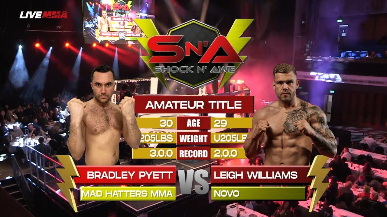 Shock N Awe 38 - Bradley Pyett vs Leigh Williams U205lbs Amateur MMA Title