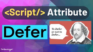 Download the video "Best Defer Script Tag Attribute In Javascript : Load JS before DOM elements without DOMContentLoaded"