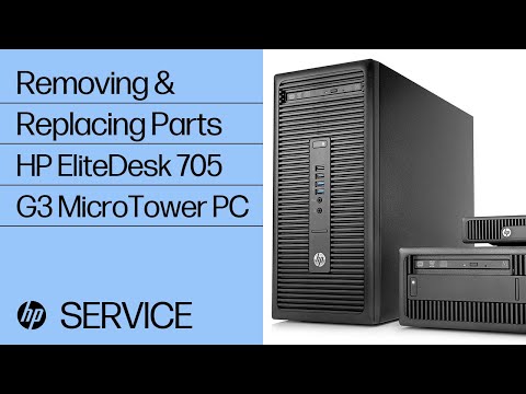 Removing & replacing parts for HP EliteDesk 705 G3 | HP Computer Service