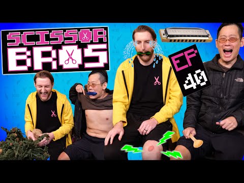 Harmonica Pain Challenge & Pinkeye | Scissor Bros with Jeremiah Watkins & Steebee Weebee | Ep 40