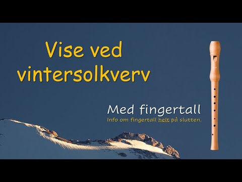 Vise ved vintersolkverv - BLOKKFLØYTE m/fingertall og tekst