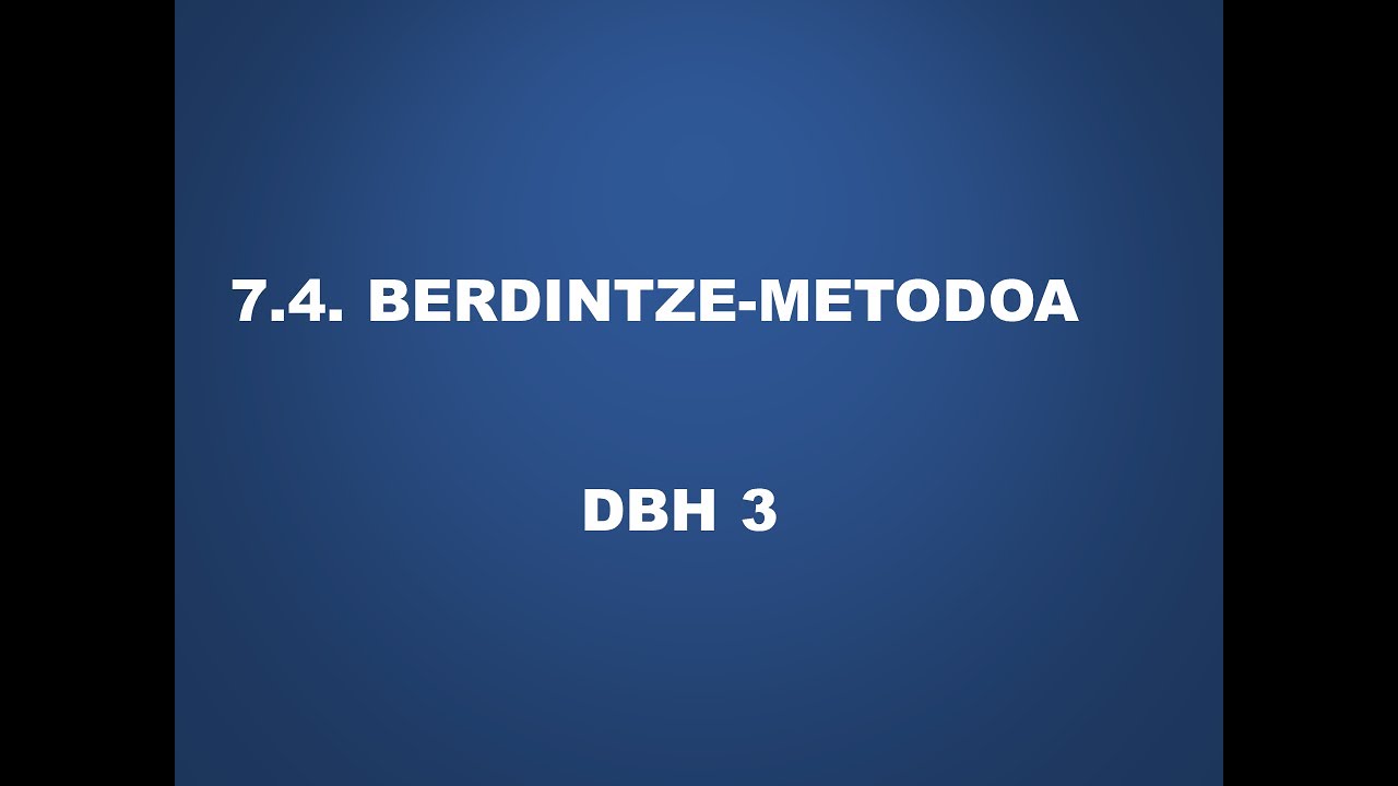 30704 Berdintze-metodoa