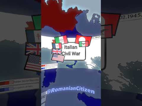 Italian Civil war (⚠️No hate and Educational purposes⚠️) #capcut  #geography #italy #civilwar #fyp