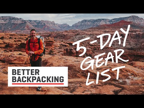5-Day Backpacking Gear List | Mike St. Pierre