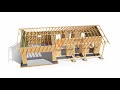 Stages Of Building Process Of A Wood Frame Construction House 60fps 4k Video Set Nr 2