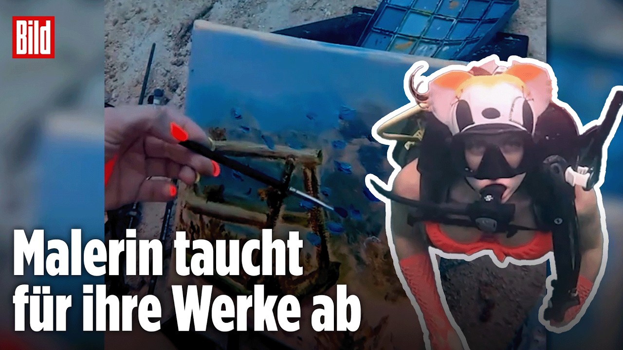 KUNST UNTER WASSER: Künstlerin Olga Belker schafft Porträts im Meer