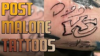 Post Malone's Patrick Mahomes And Travis Kelce Tattoos Revealed
