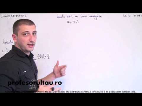 16   cls11   Limite de functii   limita unui sir siruri convergente   definitii   aplicatii