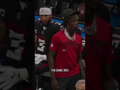 Jessie Bates III coaching up rookie Xavier Watts in his NFL debut #nfl #highlight #interview