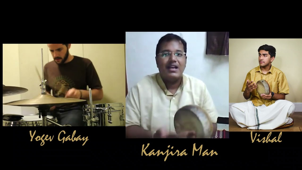 Kanjira with drums with Kanjira | Brilliant Mohra Korvai by Kanjiraman; Amazing adaptation on Drums!