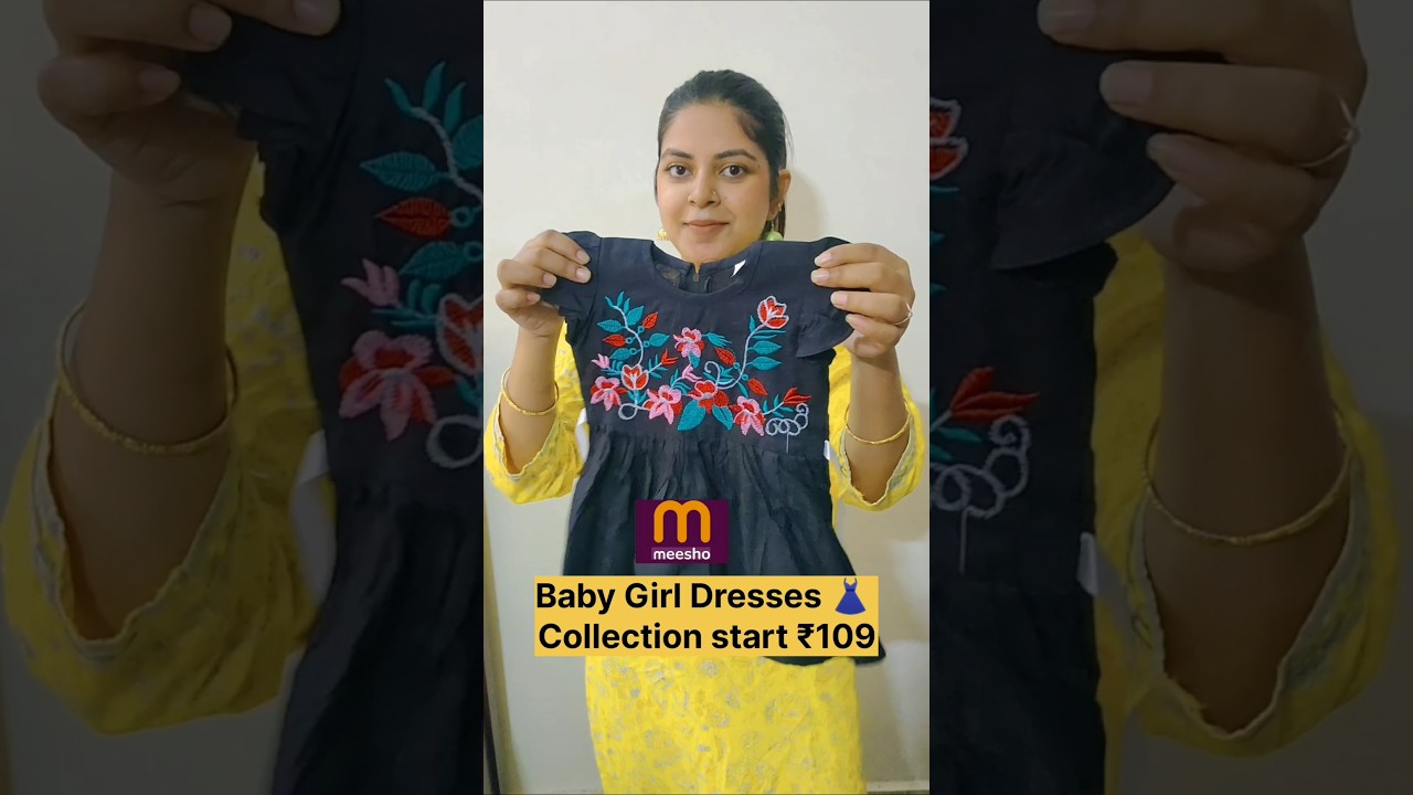 Meesho cotton frock for baby girl under ₹109 |Meesho Haul |meesho kids clothes #meesho #kidwear