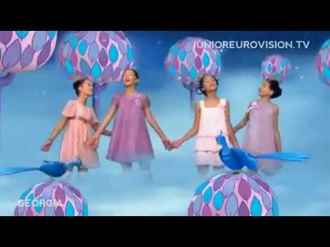 Georgia- Princesses singing Blue Bird -Junior Eurovision Song Contest 2009.mp4