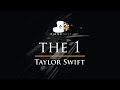 Taylor Swift - the 1 - Piano Karaoke Instrumental Cover with Lyrics
