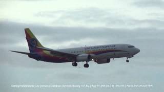 preview picture of video 'Air Jamaica (Caribbean Airlines) landing at Piarco Int'l'