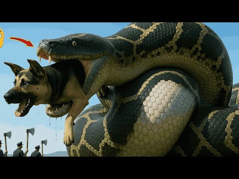 Unbelievable Rescue: Team Saves Loyal Dog from Giant Cobra Attack