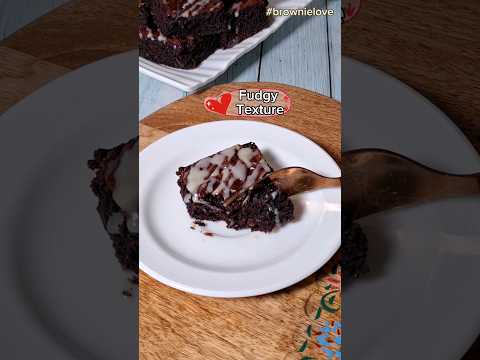 😋These brownies are so delicious! |Fudgy Brownie #youtubeshorts