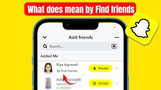 What does Quick add and Find friends mean on Snapchat