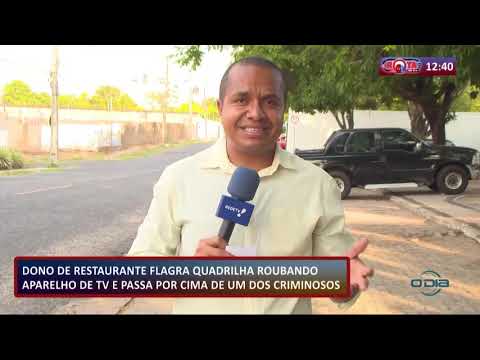 ROTA DO DIA (30.10.19) Dono de restaurante flagra roubo e passa por cima de um dos criminosos